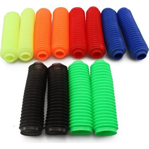 Universal Front Fork Shock Dust Covers Gaiters Boots Rubber For Off Road Pit Dirt Bike Motocross ATV