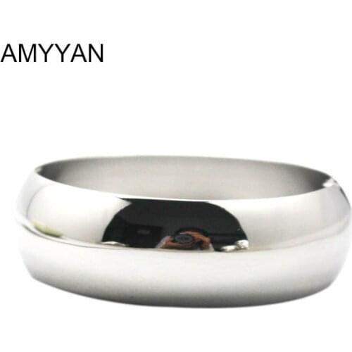 Top Quality High Polished Cuff Bangles Jewelry Bracelet Silver Color Wide Cuff Bangle Bracelet 316L Stainless Steel Bracelet