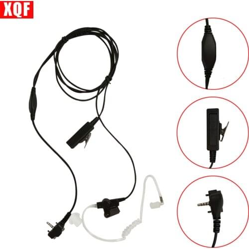 XQF 10PCS Headset Acoustic Air Tube Earpiece Earphone PTT for For Vertex Standard VX131 VX230 VX231 VX261 Walkie Talkie