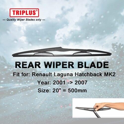 Rear Wiper Blade for Renault Laguna 2 Hatchback (2001-2007) 1pc 20" 500mm,Car Rear Windscreen Wipers,for Back Windshield Blades
