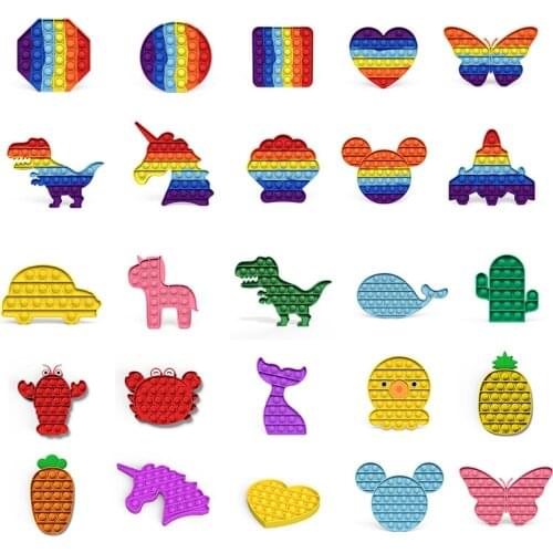 2021New Push Pop Bubble Reliver Stress Sensory Toy Autism Needs Share Fidget Anti-stress Adult Toys For Children Gift Funny Game