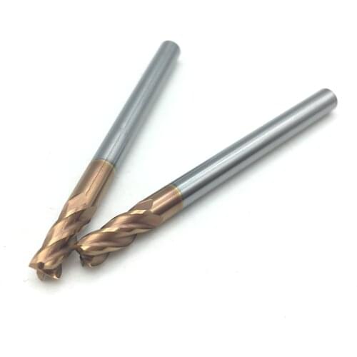 4mm 4 Flutes HRC55 Carbide end mill Milling Cutter Alloy Coating Tungsten Steel endmills cutting tool CNC maching Endmill