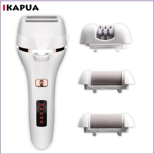 4 IN 1 Electric Foot File Pedicure Tools Callus Remover USB Rechargeable Portable Foot Grinder Pedicure Device Foot Care Tool