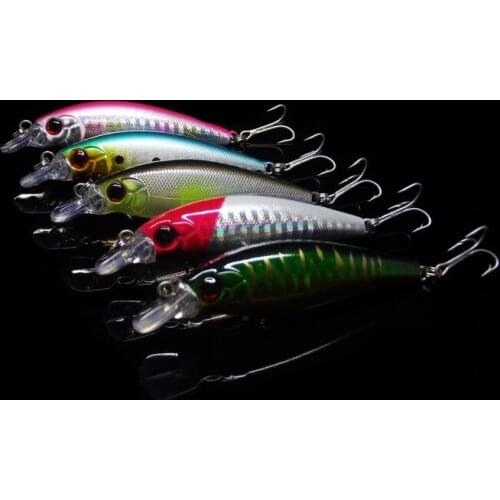 New Fake fishing Bait Minow 7.5cm 6.5g 5/Pack Simulation bait Lure Fishing Tackle fish Temptation agent Free shipping