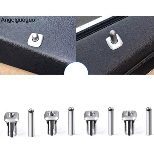 Car styling Car door pin lift lock decoration covers Bolt circle trim sequins for BMW 5 Series F10 F18 520 528 530 2011-2017