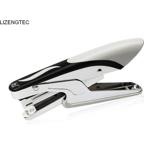 Free Shipping LIZENGTEC New Handheld Metal Stapler Staple Paper Document For School Office Factory Supplies