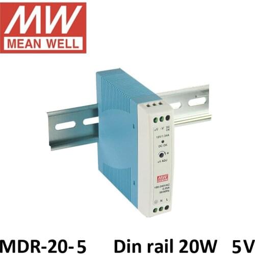 20W 5V AC TO DC power supplier IP20 non-waterproof 20W MINI din rail power supply 5V 3A
