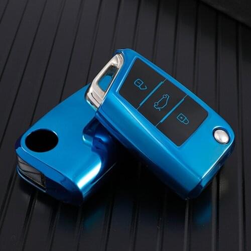 Car Key Case Cover For Volkswagen Vw Polo Golf 7 Mk7 Tiguan Passat For Skoda Octavia Kodiaq Karoq For Seat Ateca Leon Key Bag