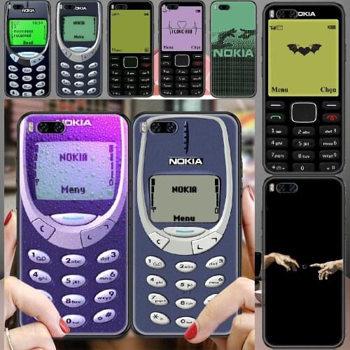 Nokias Retro Old Brand Phone case For Xiaomi Mi Max Note 3 A2 A3 8 9 9T 10 Lite Pro Ultra black tpu coque pretty bumper soft