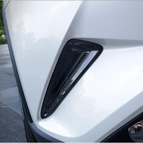 For Toyota CHR C-HR IZOA 2018 2019 2020 ABS Chrome Front Bumper Side Grille Cover Trim Front Foglight Protector Accessories