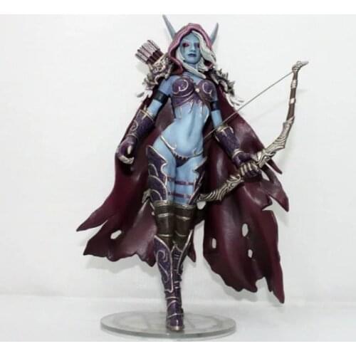 WOW Anime Sylvanas Windrunner Archery Queen PVC Action Figure Toy Collectible Game Statue Model Doll for Children Christmas Gift