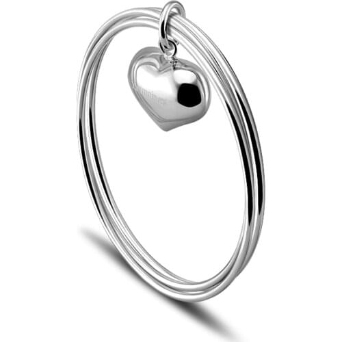 Boho Geometric Big Circle Bracelet For Women MultiLayer Bangles Heart Ball Charm Party Beach Jewelry Accessories Gifts