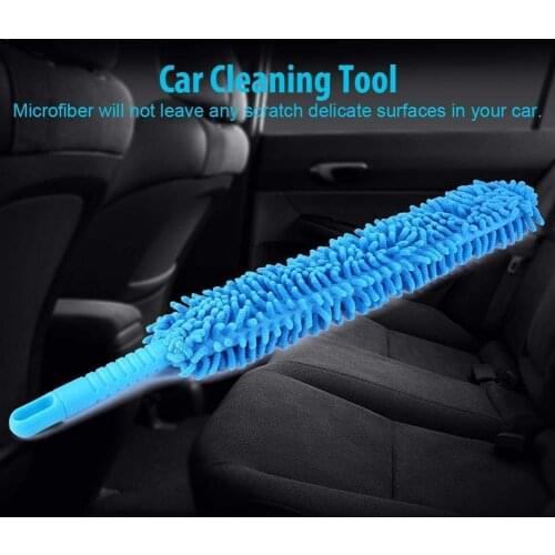 Flexible Extra Long Soft Microfiber Chenille Car Wheel Brush Wash Wheel Wash Car Accessorie Cleaner Microfiber U7J5