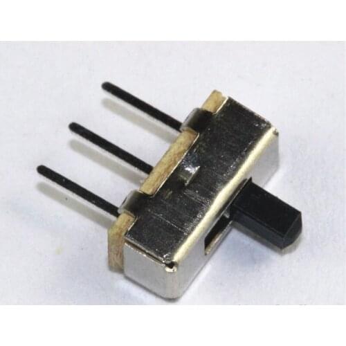 Hot selling 50pcs SS12D00G3 2 Position SPDT 1P2T 3 Pin PCB Panel Mini Vertical Slide Switch