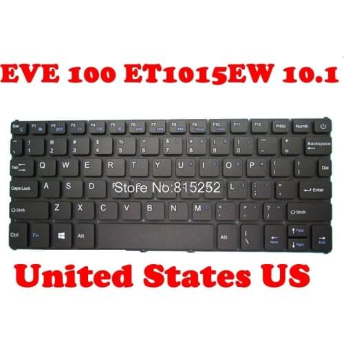 Laptop Keyboard For DIGMA EVE 100 ET1015EW 10.1 black without Frame New United States US