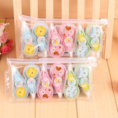 6pcs/set Correction Tape Korea Correction Band Set Six Fashion Commemorative Gifts Primary School Student Prizes School Supplies