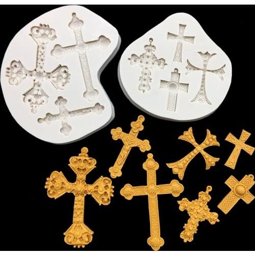Cross Silicone Sugarcraft Mold Fondant Cake Decorating Tools