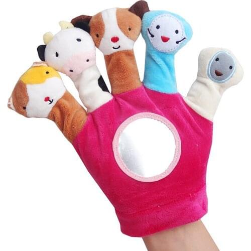 Lovely Baby Hand puppet toy cartoon Animal speaking story toys infant toddler boy girl toys jouets bebes educational toy K0264