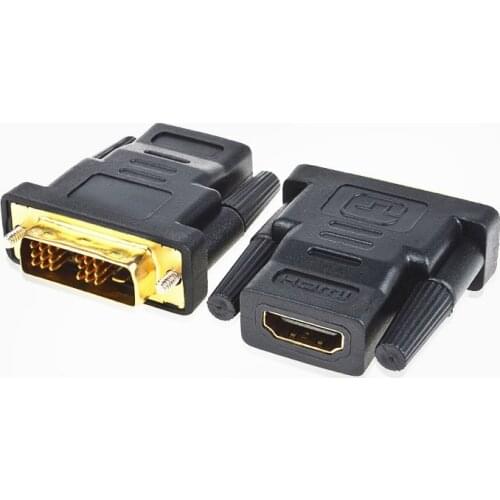 20pcs/lot HDMI Female to DVI-D 18+1 Male Adapter Converter Digital Visual Interface Connector