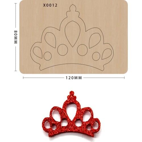 Crown Cutting Dies Wooden Scrapbook Cut Flower Wood Moulds Die Cut Making Decor Supplies Dies