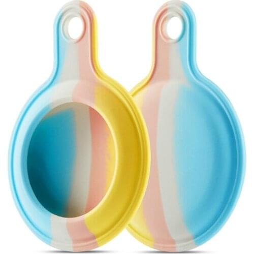 Rainbow ProtectiveTracker Anti-lost for Airtags Rainbow Silicone Shock-proof Tracker Protector Accessories