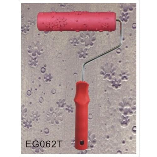 7" Rubber Roller Embossed Texture Pattern Paint Roller Home Decoration Paint Brush Background Wall Tool 7 Inch