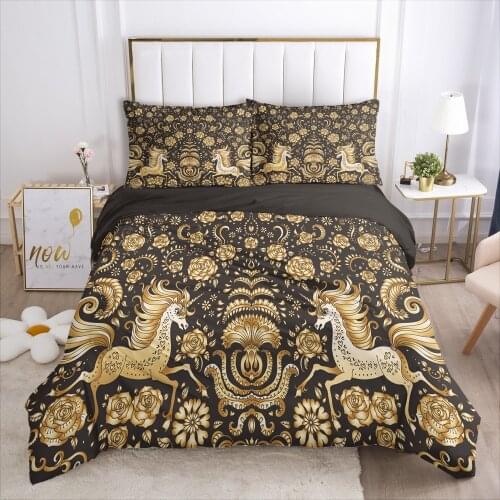 Luxury Bedding Set 3D HD Printed Duvet Cover Set Pillowcases Comforter Quilt Blanket Cover Queen/King