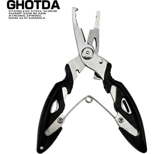 Fishing Plier Scissor Braid Line Lure Cutter Hook Remover Cutting Fish Use Tongs Multifunction Scissors