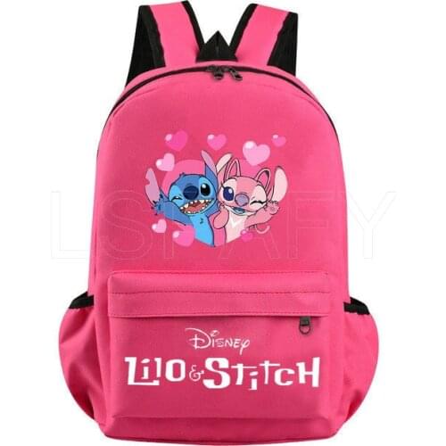 Disney Backpack Casual style Laptop Rucksack Stitch beautiful teens boys girls school bag Daily backpack Students Mochilas