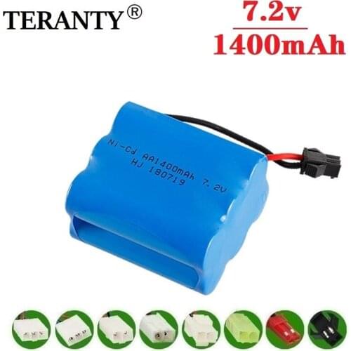 T Model ) 7.2v 1400mah NiCD Battery For RC toys Car Tanks Trains Robot Boat Gun Ni-CD AA 700mah 7.2v Rechargeable Battery 1Pcs