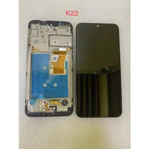 Test For LG K22+ LCD Display Touch screen Digitizer Assembly With Frame For LG K22 Plus Screen Replacement Repair Parts 6.2"