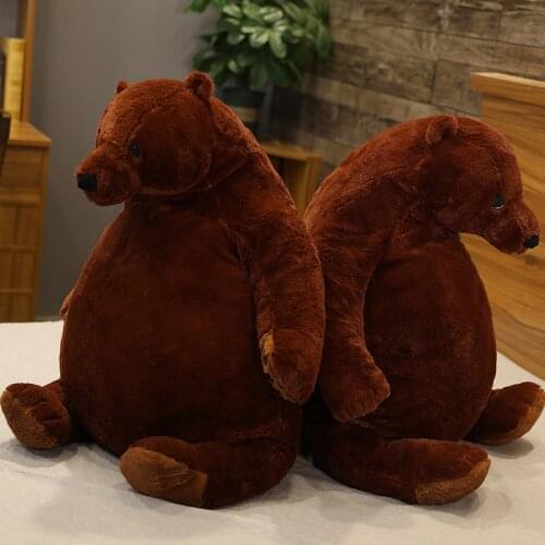 1M Giant Simulation Brown Bear Plush Toys Stuffed Animal Mr.Boss Teddy Bear Plush Doll Pillow Soft Cushion Kids Birthday Gift
