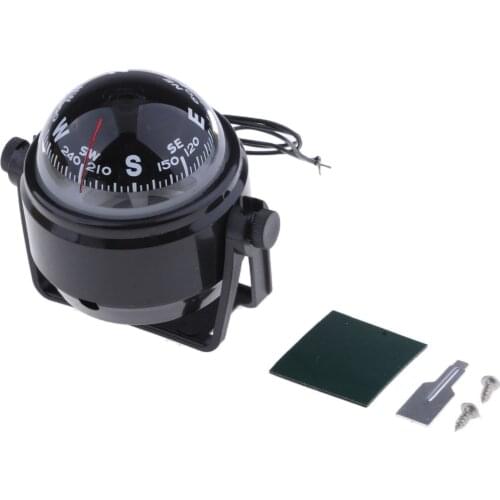 12V Car Truck Boat Interior Electronic Navigation Compass Luminous