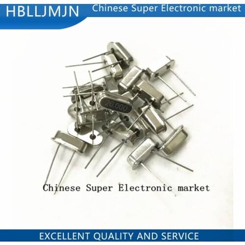 20PCS 20.000MHZ 20 MHZ 20M HZ Crystal Oscillator HC-49S