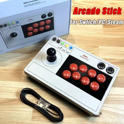 8bitdo Wireless Arcade Stick Fight Stick Single Rocker Control Joysitck Gamepad for Nintend Switch/PC Game Console Accessories