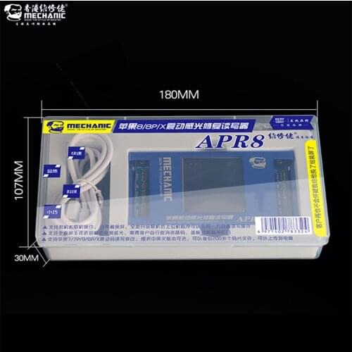 English Version MECHANIC LCD Photoreceptor repair programmer For iphone 7G/7P/8G/8P/X APR8 Vibration code modification