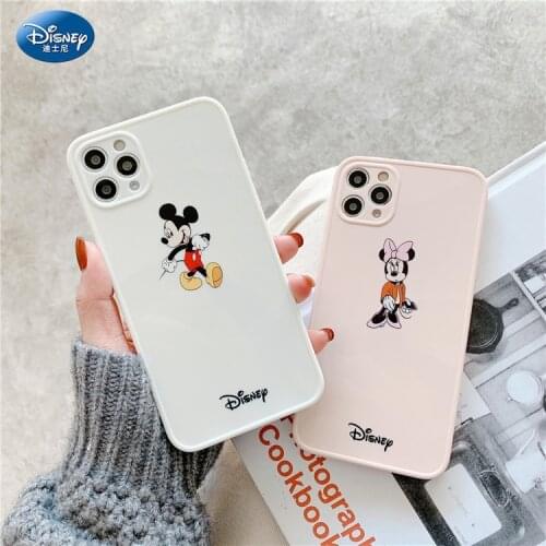 DISNEY 2021 Mickey Case for IPhone 11 12 Pro Xs Max iPhone SE 2020 6 6S 7 8 Plus Cute Phone Case 360 Full Cover