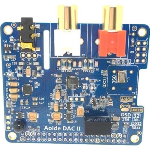 DAC II Hifi Sound Card|ES9018K2M|384 kHz/32-bit|High-Resolutio|DSD format supported|For Raspberry Pi 3 Model B/3B/2B