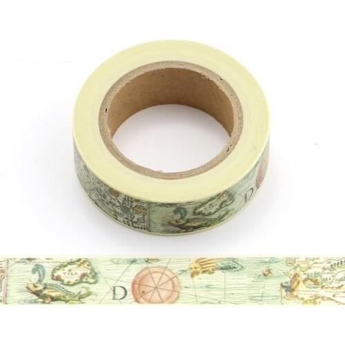 1 pc 15mm X 10m dinosaur Earth Decorative Washi Tape DIY Scrapbooking Masking School Office Supply masking tape scrapbooking