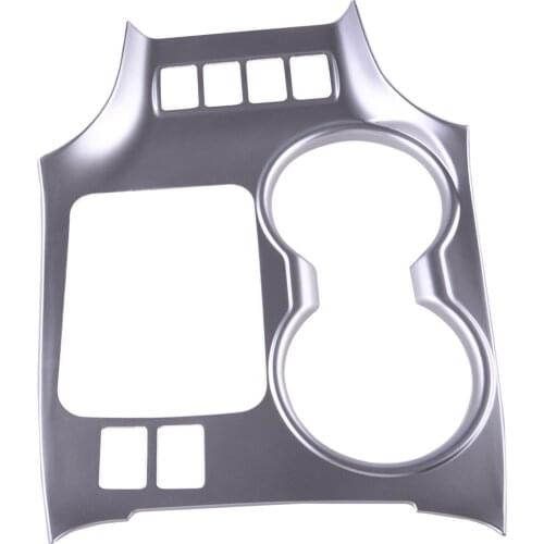 DWCX Silver Car Interior Gear Shift Box Panel Cover Trim Fit For Toyota Highlander 2015 2016 2017 2018 2019 LHD Only