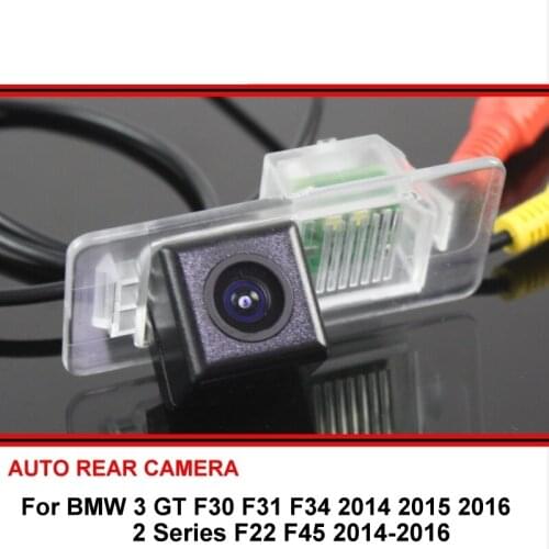 For BMW 3 Series GT F30 F31 F34 2 F22 F45 2014-2016 Car Rearview Parking Reverse Backup Rear View Camera HD Night Vision SONY