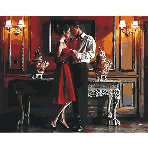 Tetralogy True Pictures By Numbers Landscape Paint Canvas Coloring Oil Painting City Handpainted Home Decoration