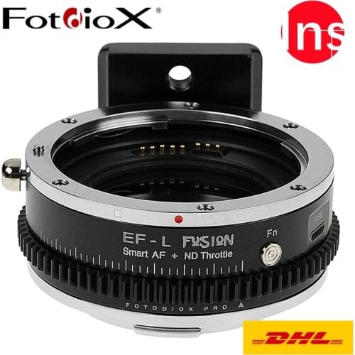 Fotodiox EF-L AF Lens Adapter With ND Throttle Filter for Canon EF EF-S to Panasonic S1 S1R S1H Sigma FP Camera Adapter Ring