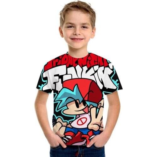 Summer 3D Childrens T-shirt Boys Girls Street Apparel Singing Dancing Kawaii T-shirt Fashion Casual Funny Short-Sleeved Clothes
