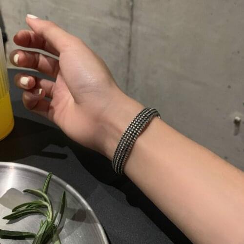 Hot Sale 925 Sterling Silver Retro Handmade Thai Silver Lady Bangles Promotion Jewelry For Women New Year Gift No Fade