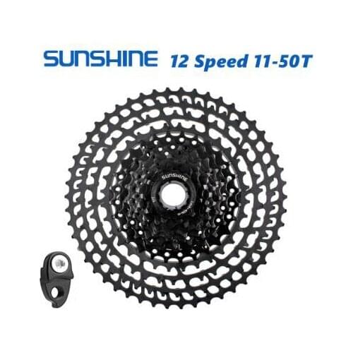 SUNSHINE 10/11/12 Speed Ultralight Mountain Bicycle flywheel 11-50T/52T/46T Bicycle Freewheel MTB Bike Part For GX Shimano