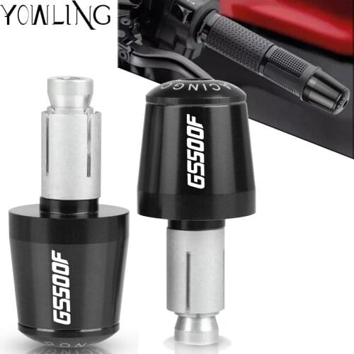 Motorcycle Accessories Handlebar Grips Slider Cap Plug Aluminum Bar End For SUZUKI GS500F GS 500 F 2005 2006 2007 2008 2009