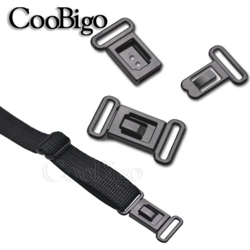 10sets Plastic Hardware Sets Adjustable Tape Black White Clasps Bra Buckle for Hooks Eye Set Bow Tie Clip Buckles Accessories