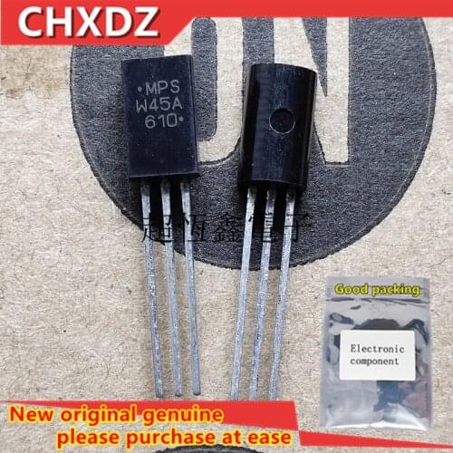 5pcs New and Orginal MPSW45A MPSW45 W45A TO-92L Laser font Own inventory Darlington tube