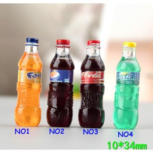 Beverage soda bottle wine bottle DIY manual pendant material resin juice bottle keychain pendant